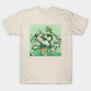 Vincent Van Gogh- Vase with Roses T-Shirt